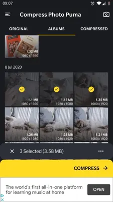 Compress Photo Puma android App screenshot 0