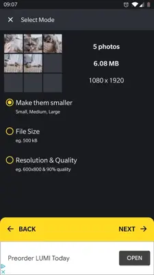 Compress Photo Puma android App screenshot 1